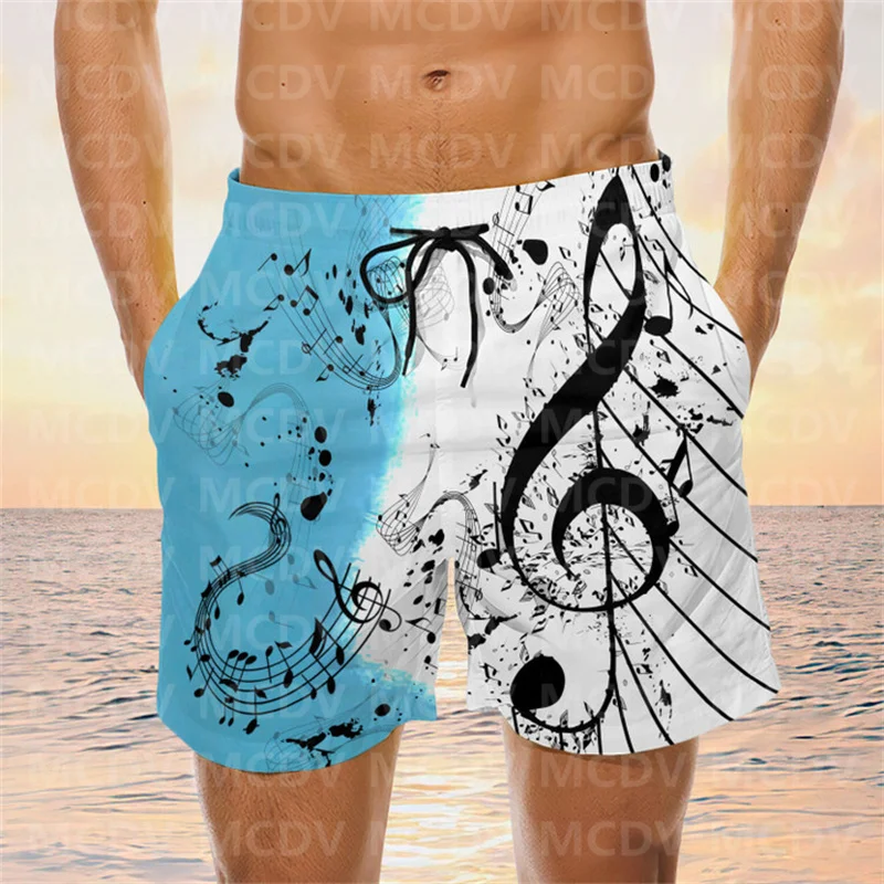 

Music Piano Man's Board Shorts Men's Swim Shorts