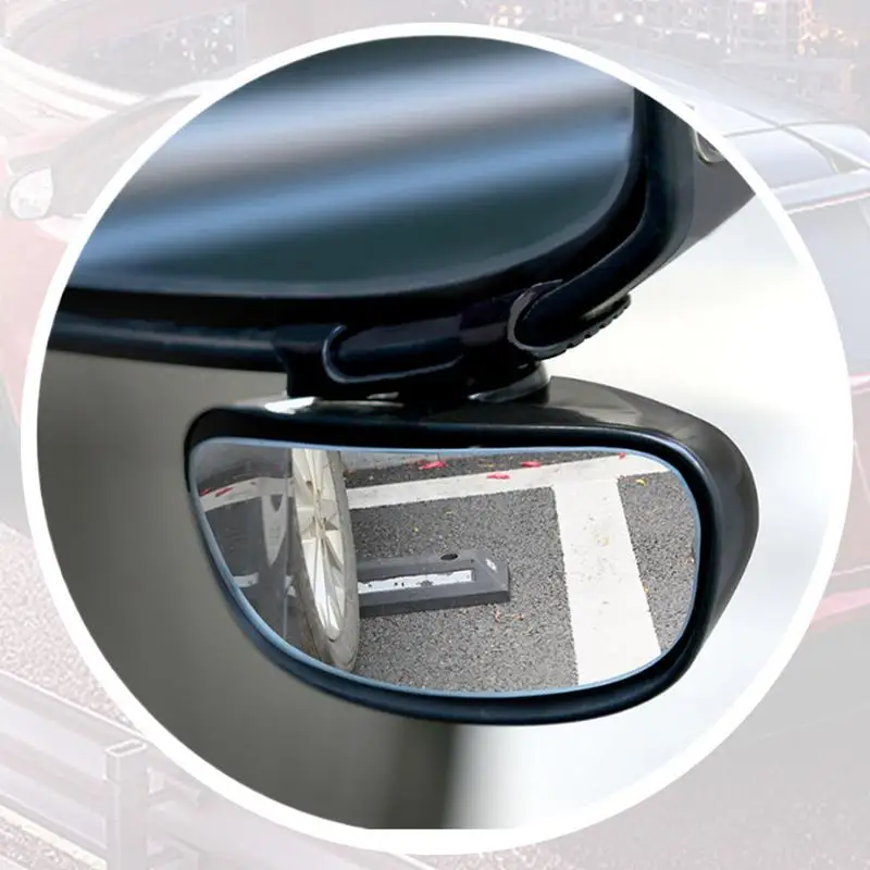 Blind Mirrors For Car Rectangular Wide Angle Rear View Car Mirrors Multi-Angle Rotating High-Definition Glass Mirrors For Car