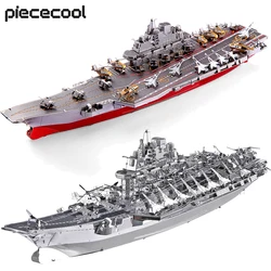 Piececool-Kit de construcción de modelo LIAONING CV-16, puzles de Metal 3D, rompecabezas de buque de guerra, Juguetes DIY para adolescentes