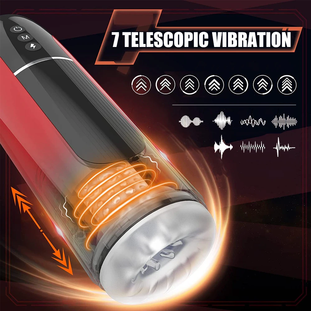 Automatic Male Masturbator Vibrator Powerful Thrusting Real Vagina Pussy Masturbation Equipment Sex Toys for Men Goods for Adult