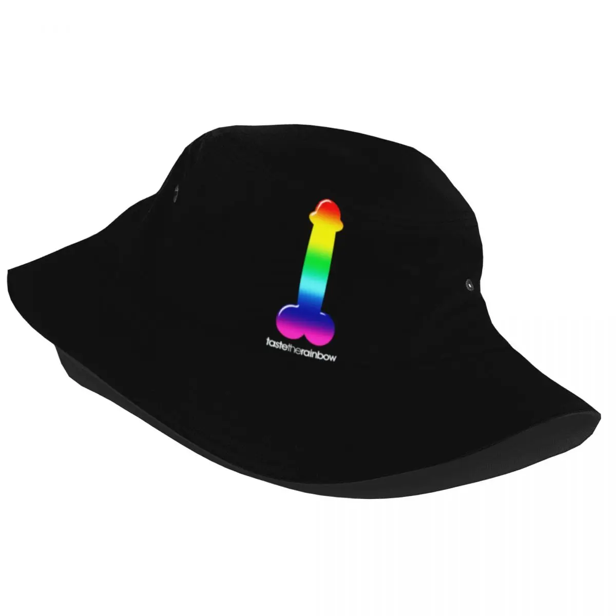 Men Bucket Hat Gay Rainbow Penis Dick Summer Beach Vacation Getaway Headwear Outdoor Fisherman Hats Ispoti Hat Dropshipping