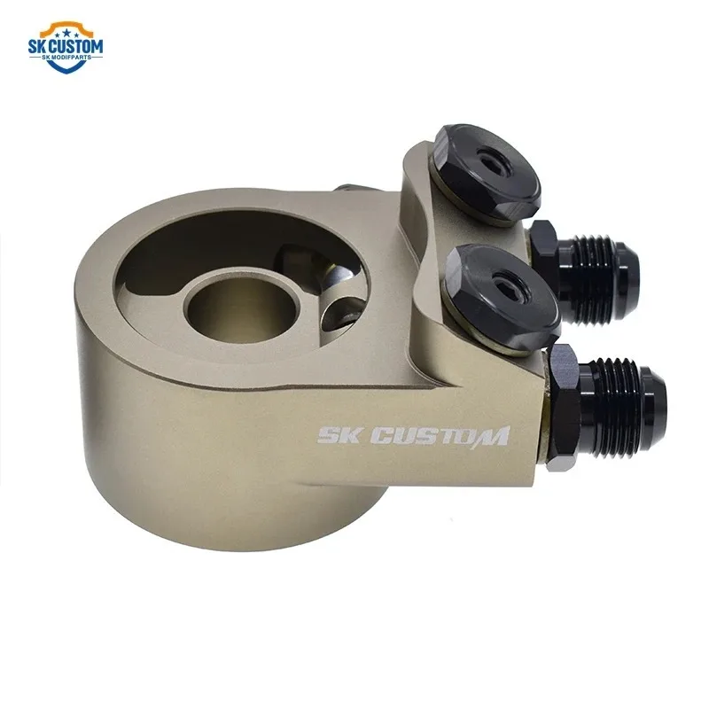 2026 Engine Radiator Adapter Oil Cooler Filter Sandwich Plate Thermostat Adaptor BRZ GT86 Aluminum Engine Oil Cooler Adapter
