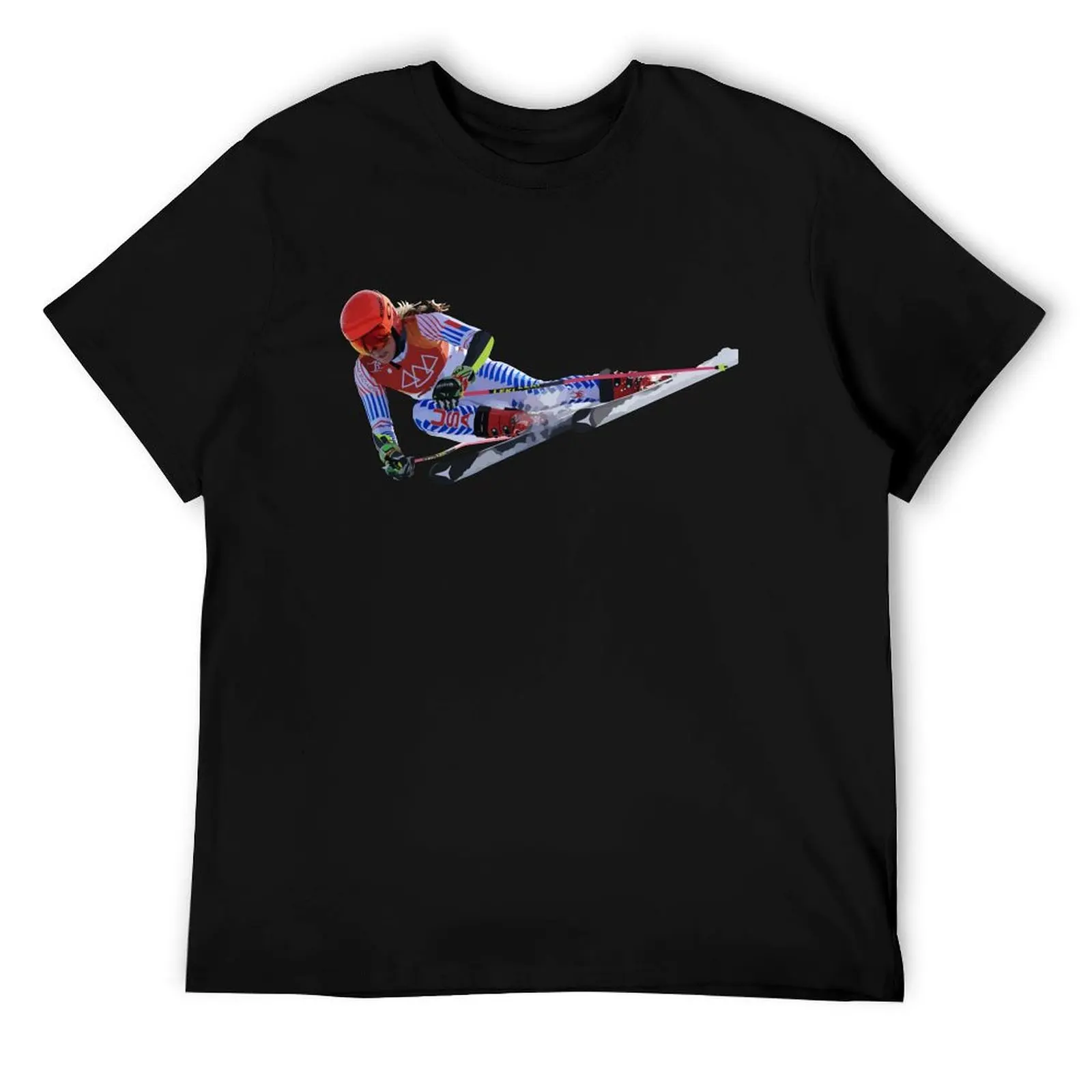 

Mikaela Shiffrin T-Shirt g man t shirts for men cotton t shirts man 100% t shirts for man cotton soft T-Shirt