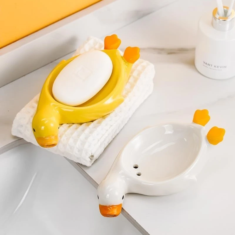 

Soap Box, Drooling Duck Soap Box, Ornament, Bathroom Household Drain Soap, Dish Sink, Toilet Ornament