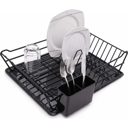 Zensan One-Eyed Plate-rack Black Pvc Coated