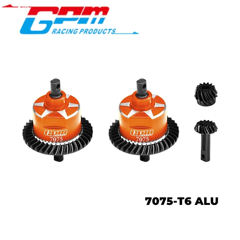 GPM SLA1337FR (sem óleo diferencial) AÇO DE CARBONO 4140 + liga 7075 DIANTEIRO & TRASEIRO DIFERENCIAL COMPLETO PARA TRAXXAS 1/10 SLASH 4X4 / RUS