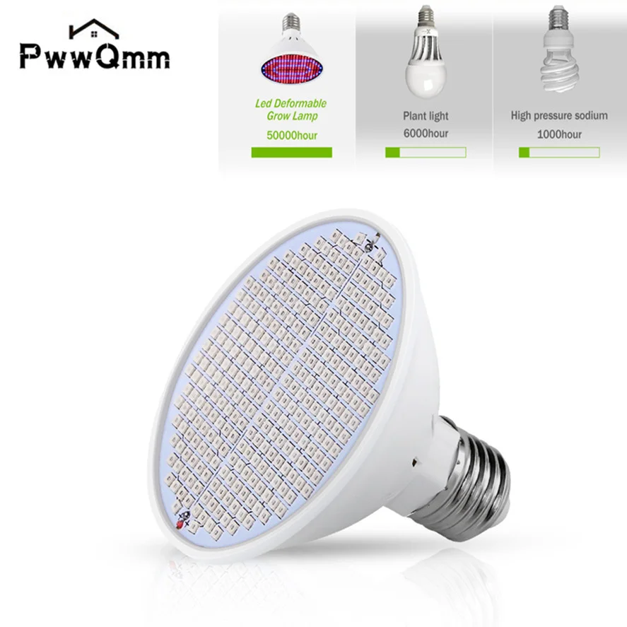 E27 LED Grow Light Full Spectrum Greenhouse 126 200 300leds LED Growing Lights For Indoor Hydroponics Plant Bulb Phyto Lamp