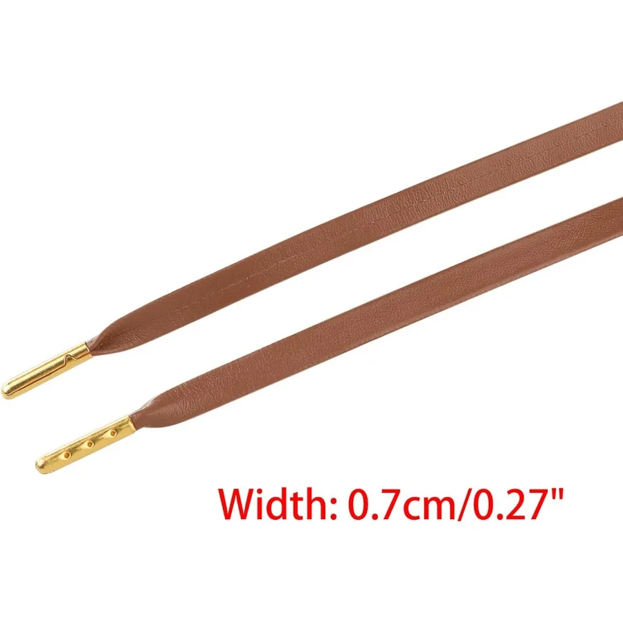 أربطة أحذية مسطحة من جلد البولي يوريثان للأحذية الرياضية 1 P