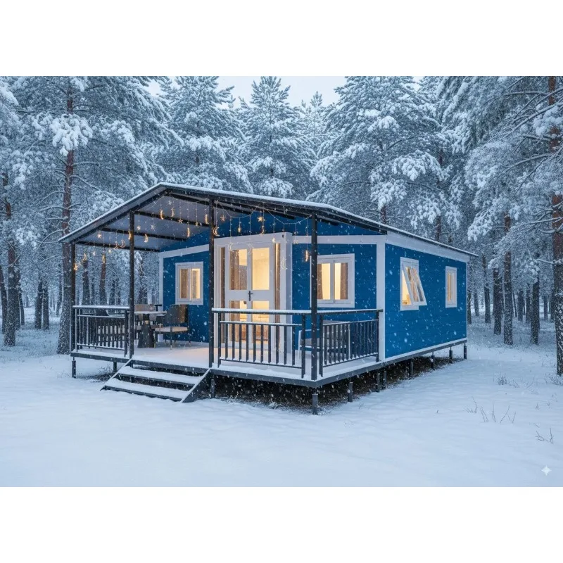 Casa Contenedor Prefabricada Expandible YG Personalizada de 20 y 40 Pies, Casa Modular Móvil de Doble Ala para Vivienda y Alquiler