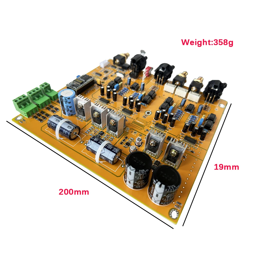 PCM1702 *4 Balanced DAC CS8422 Receive NE5543 OP AMP Decoder Coaxial /AES Input DAC Decoding Support Bluetooth USB Input