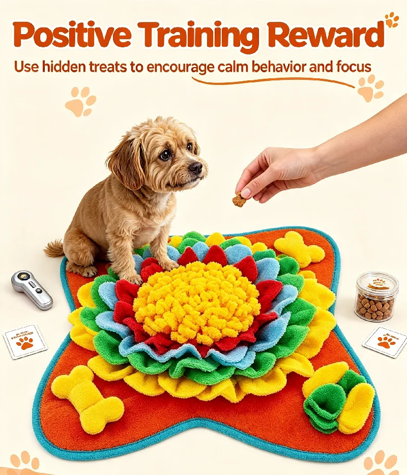 Good Pet Snuffle Mat for Dogs,Interactive Feed Puzzle for Boredom,Encourages Natural Foraging Skills image 5