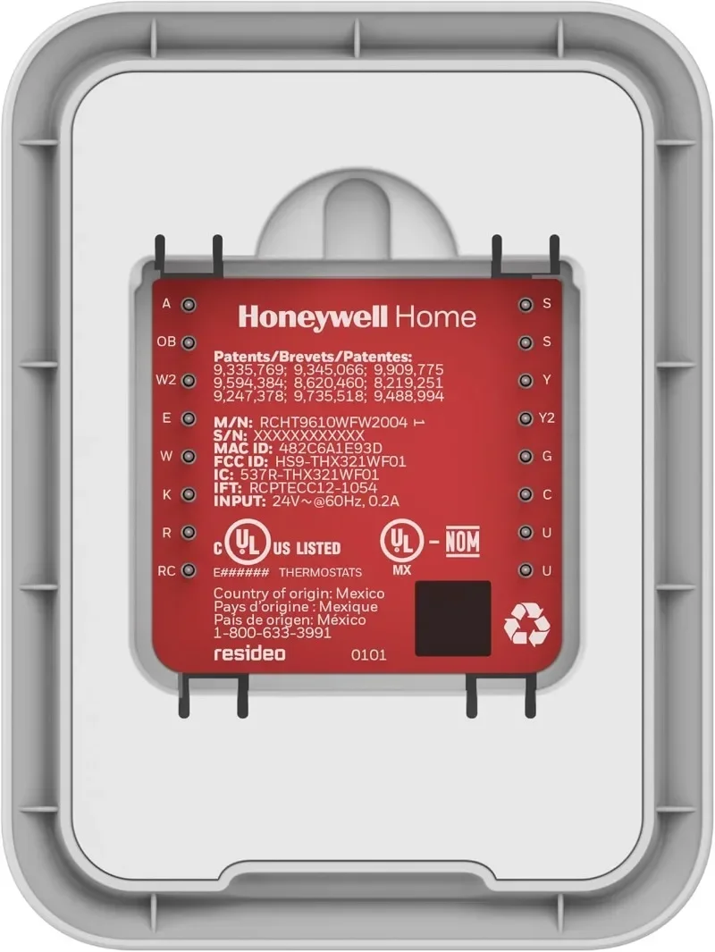 A para Honeywell Home T9 WiFi termostato inteligente con 1 sensor de habitación inteligente, pantalla táctil SHUN