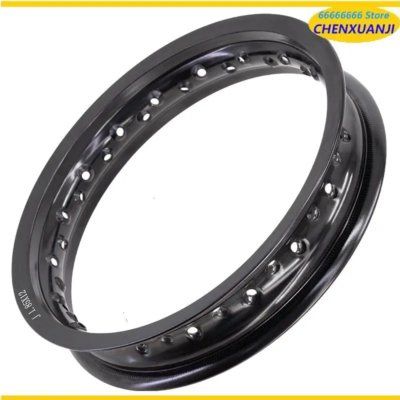 جديد 1.85*12 "12 بوصة محور عجلات العلامة التجارية دراجة نارية 1.85x12 32 أو 36 المتحدث ثقوب 12 بوصة سبائك الألومنيوم حافة