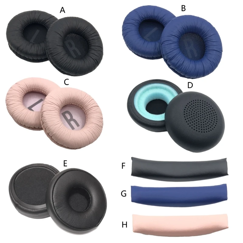 Replacement Sponge Ear pads Cushion Headband for Jbl JR300 JR300BT JR310BT Headphones Earpads HeadBeam Soft Earmuff Sleeve