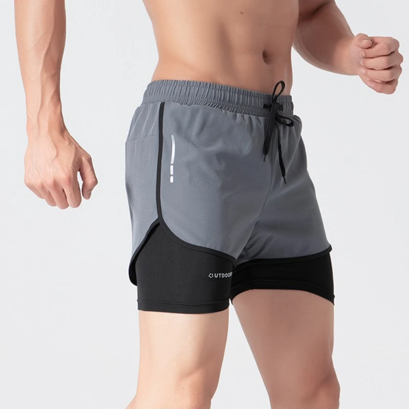 2025 Training Men Running Shorts Sports Jogging Fitness Breathable Sportswear Quick Dry Mens Gym Men Shorts Sport Gym Short