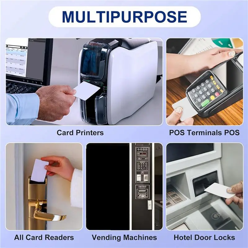 ABRI-CR80 Card Reader Cleaning Cards, 150PCS Dual Side Card Reader Cleaner, POS Swipe Terminal Cleaning Cards