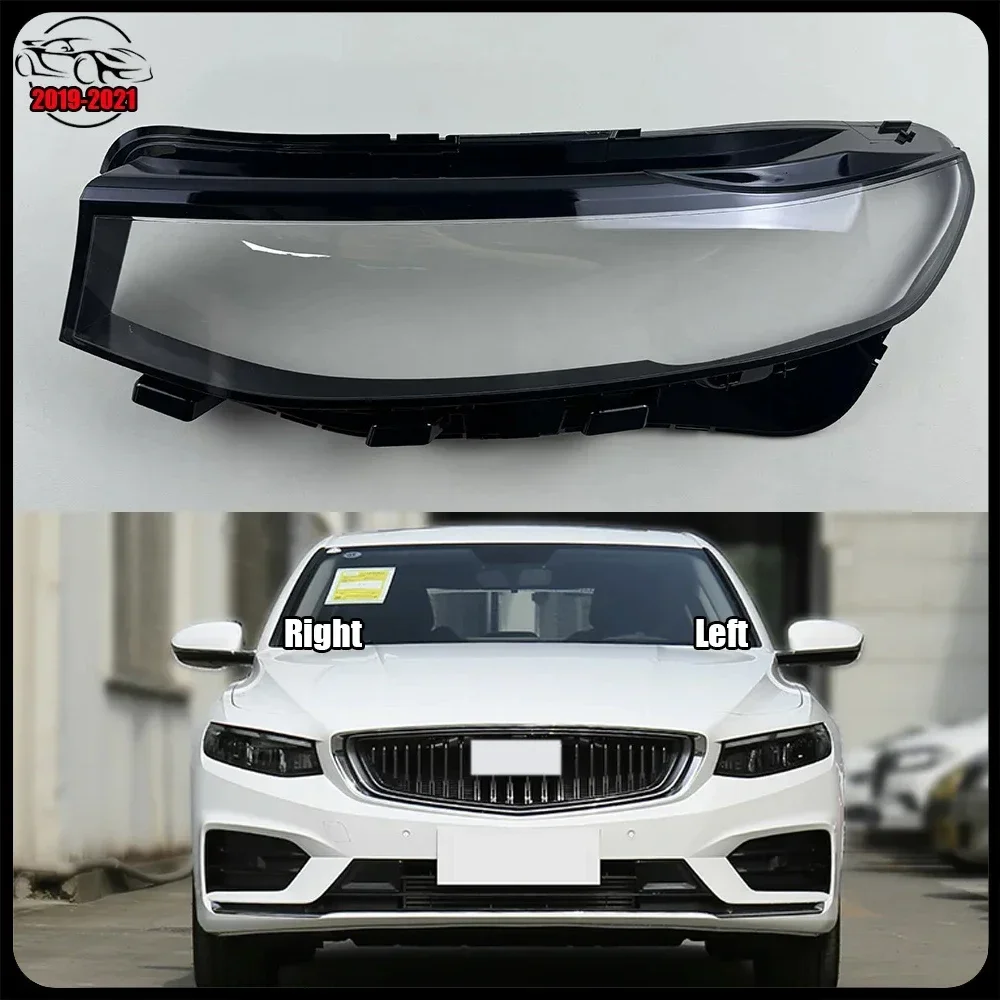 

For Geely Preface 2019-2021 Front Headlamp Cover Lamp Headlight Shell Lens Plexiglass Replace Original Lampshade