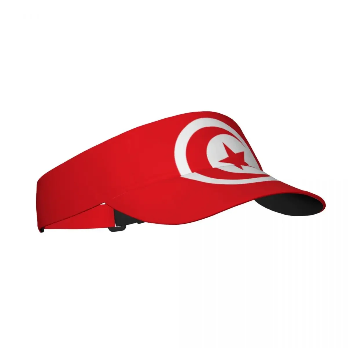 Tunisia Flag Summer Air Sun Hat Visor UV Protection Top Empty Sports  Running Sunscreen Cap