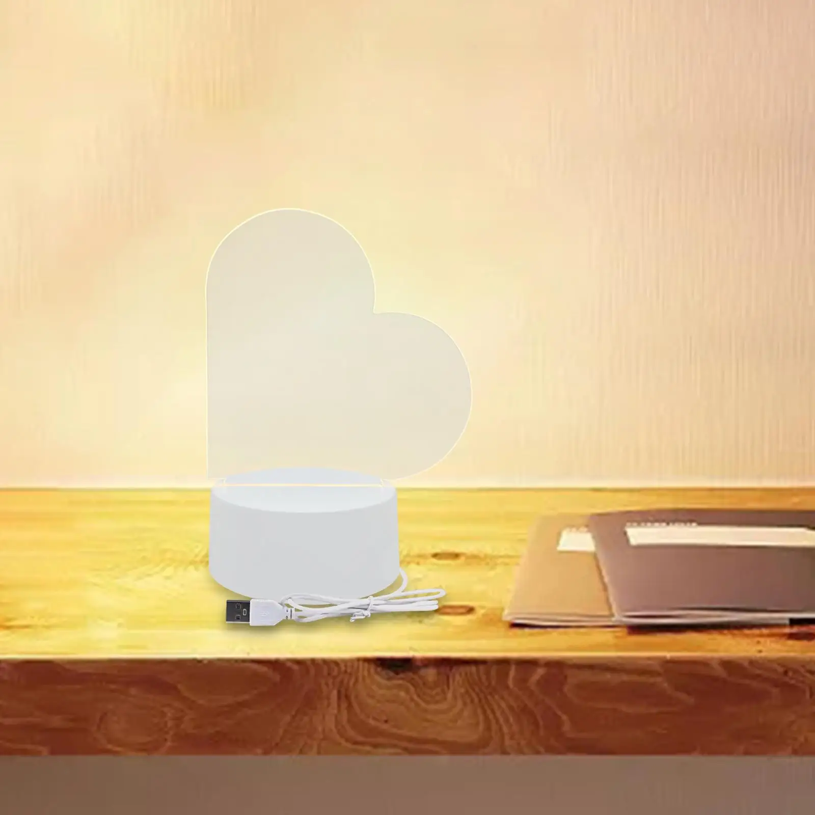 Valentine Day Night Light with Note Board Gifts for Anniversary Bedside Desk Lamp for Living Room Hotel Holiday Bars Office