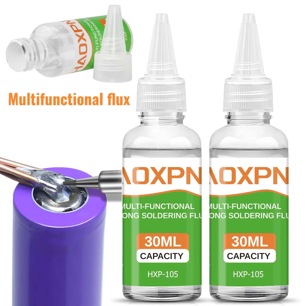 액체 플럭스, 스테인리스강, 구리, 철, 니켈 및 아연 도금판과 같은 금속용 다기능 용접 납땜제.