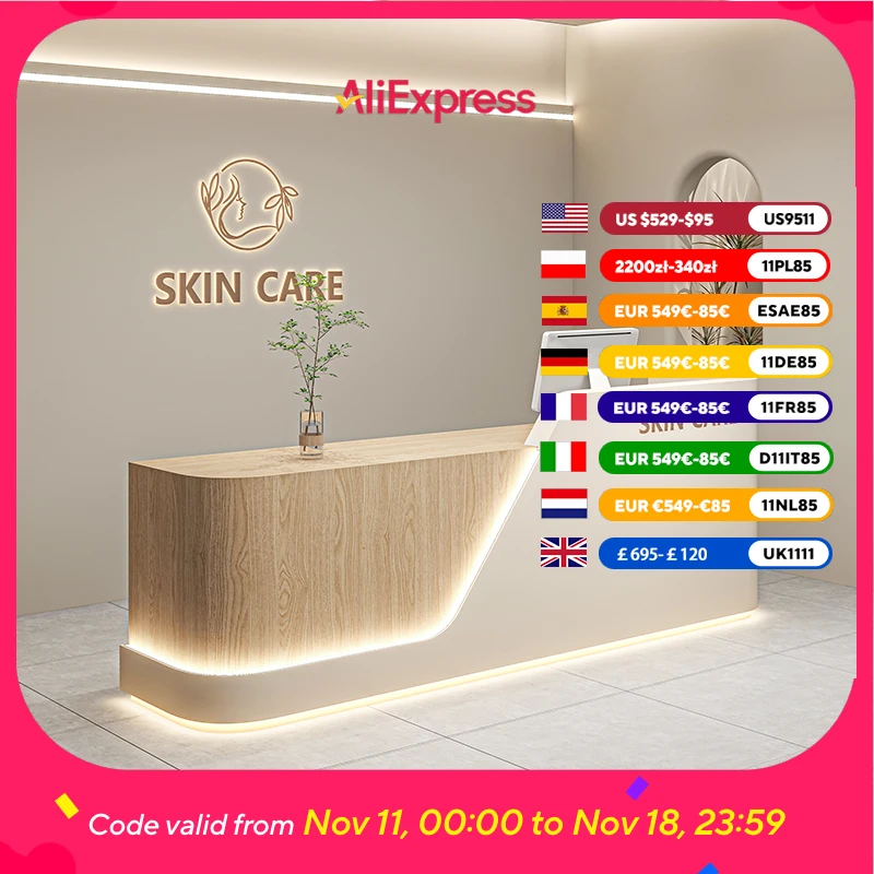 

Organizer Large Reception Desks Beauty Aesthetics Luxury Modern Reception Desks Computer Salon Empfangatheke Office Furniture