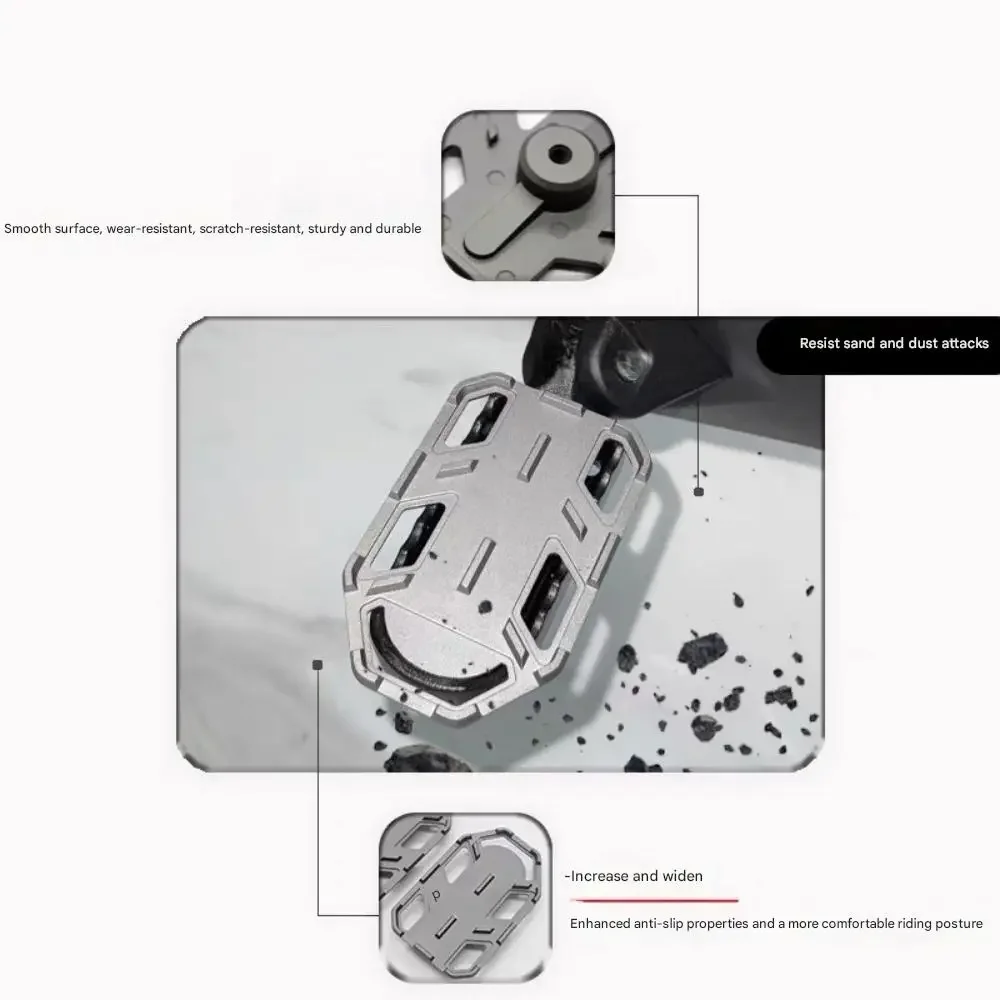 FOR 2024-2026 ZONTES 368G Modified Scooter Motorcycle Off-Road Racing Footrests, Enlarged and Widened with Anti-Slip Function