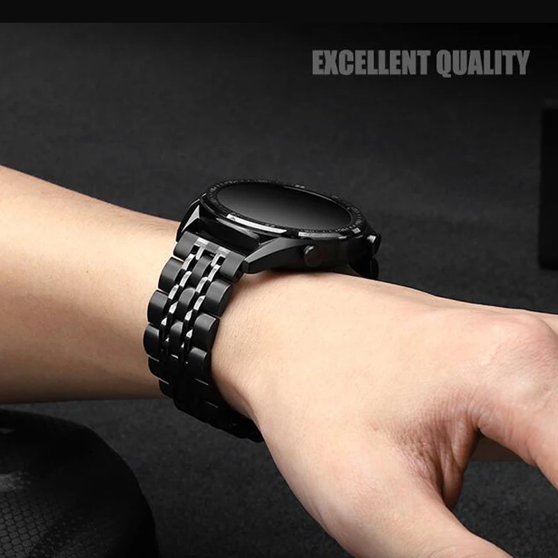 Dla HAYLOU Solar 5 Pasek ze stali nierdzewnej Dla Haylou Watch RS5 S8 R8 Metalowy pasek Correas reloj Dla Haylou Solar Lite Bransoletka