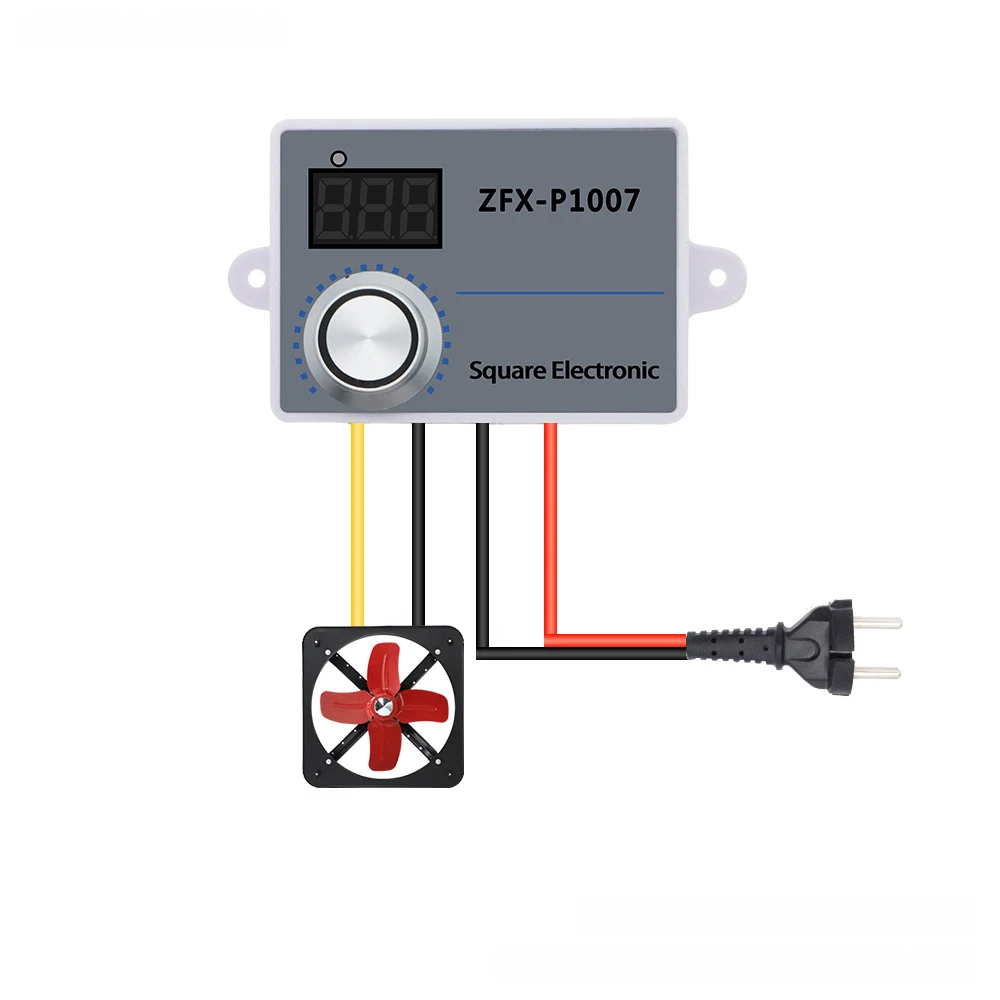 Adjustable Fan Speed Controller Switch With Digital Display And Stepless Motor Speed Reducer For Industrial And Household Apply