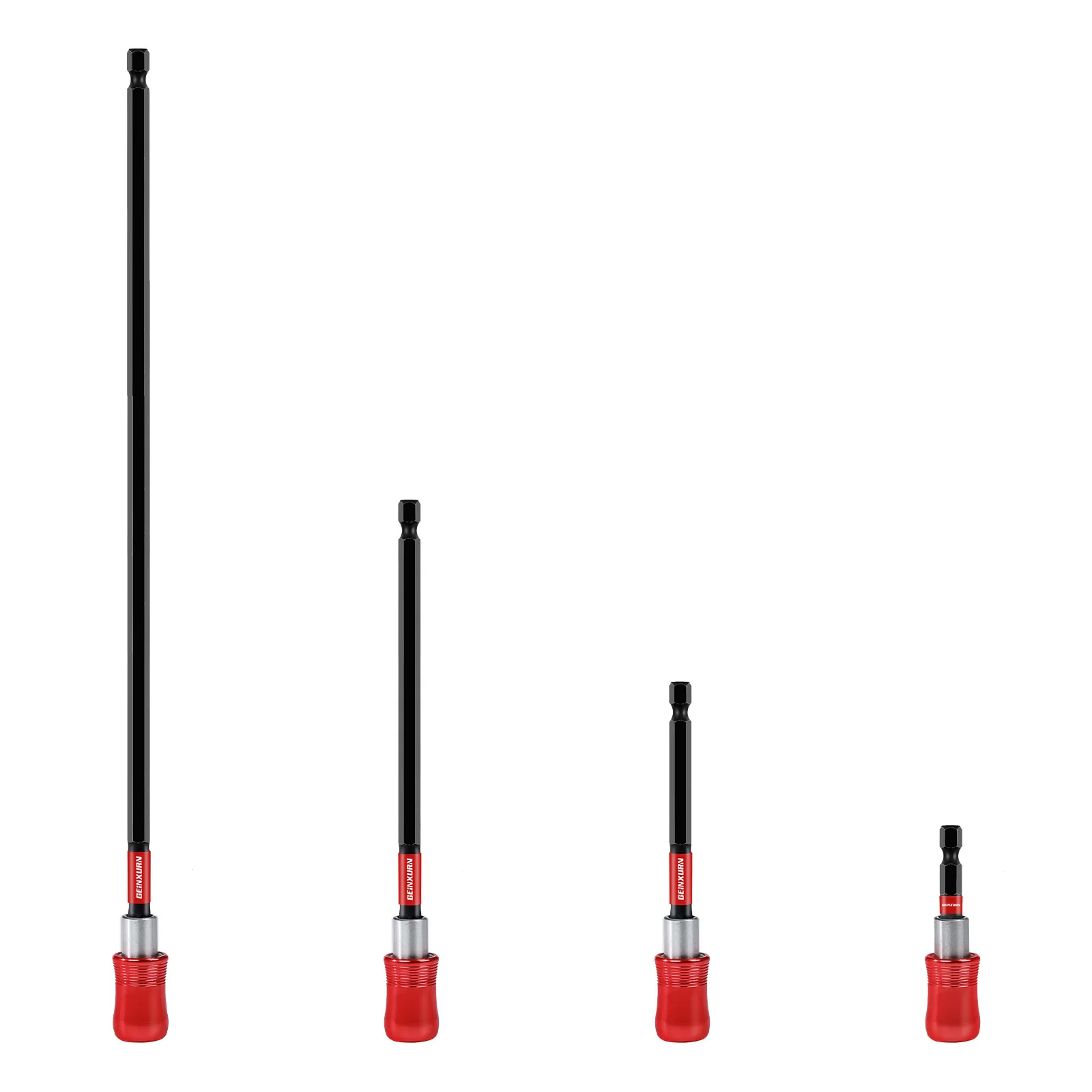 Geinxurn 2,5''/4''/6''/12'' Uchwyty do wkrętaków udarowych, przedłużenie magnetyczne Szybka wymiana uchwytu wiertła nasadowego ze śrubą