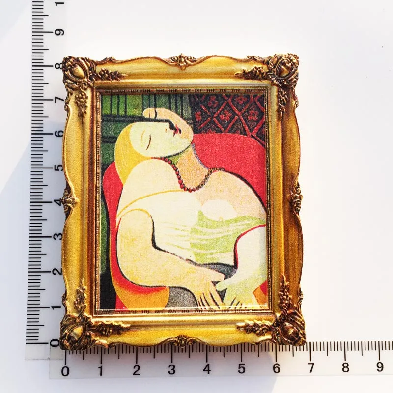 Famous Paintings Fridge Stickers Home Decoration Van Gogh Picasso Paintings Fridge Magnets Wedding Gifts Magnetic Stickers
