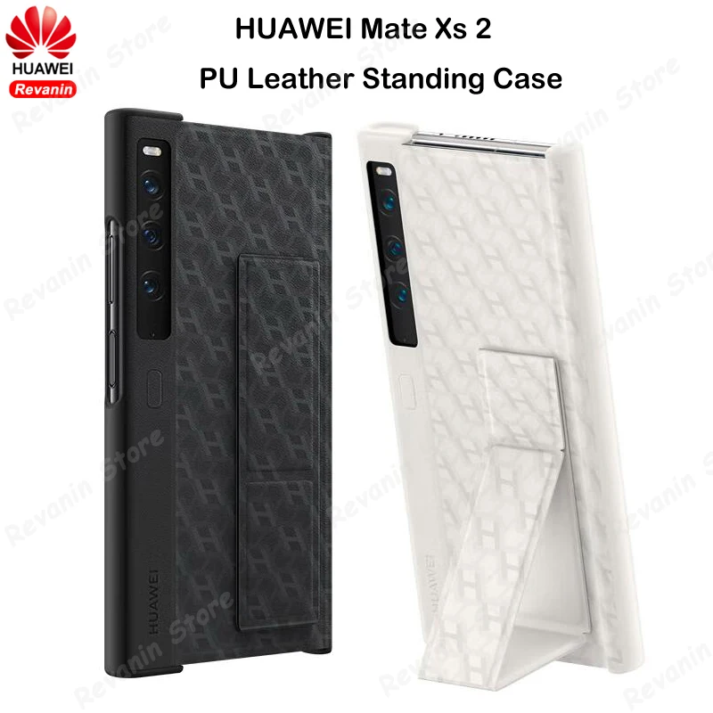 Original HUAWEI Mate Xs 2 PU Leather Stand Case with Magnetic Holder Protective Cover Shell for HUAWEI Mate Xs 2