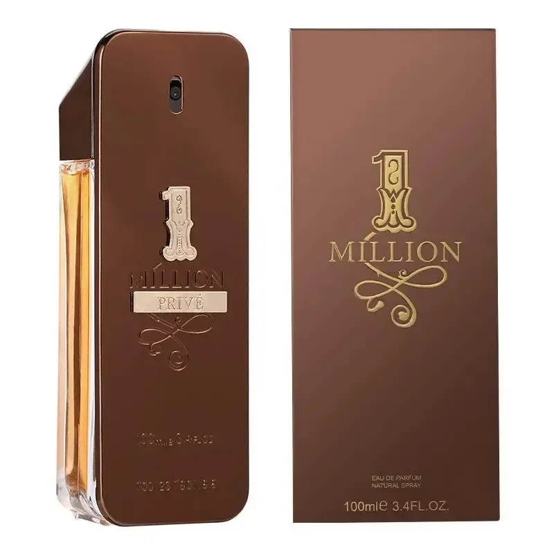 Original 100 ml Million Gold Hombre-Parfüm, langlebig, stark, maskuline Männer, Geschmackhoi, Дуит, würziges Pheromon-Köln-Körperspray