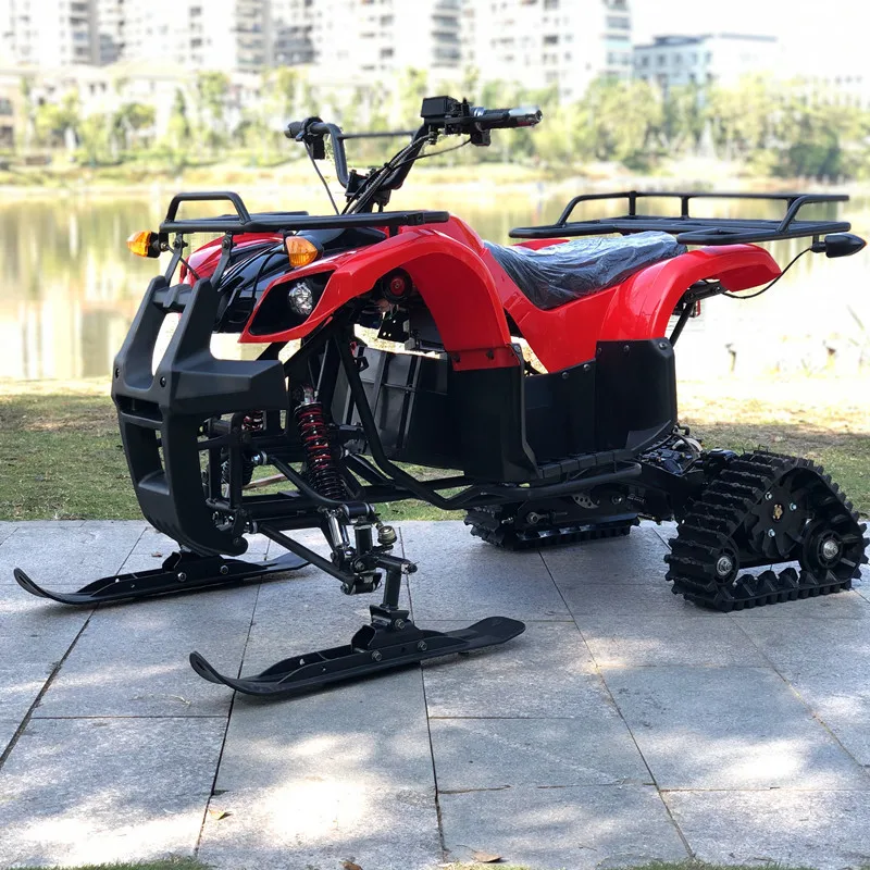 All Terrain Vehicle ATV Snow and Ice Off-Road Tracked Motorcycle Sleigh Ski Automatic 200cc Electric Snowmobile