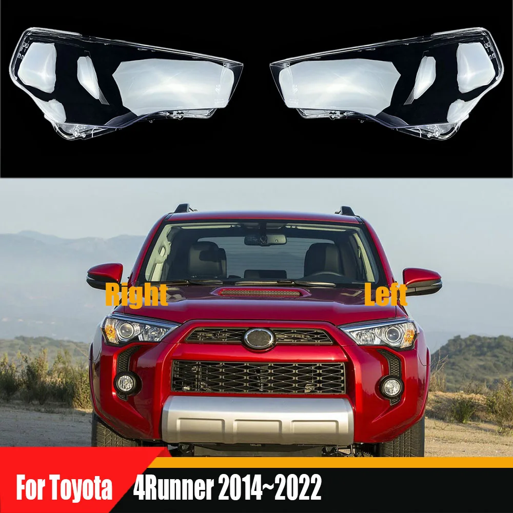 

For Toyota 4Runner 2014 - 2022 Front Headlamp Cover Transparent Headlight Shell Lens Plexiglass Replace Original Lampshade