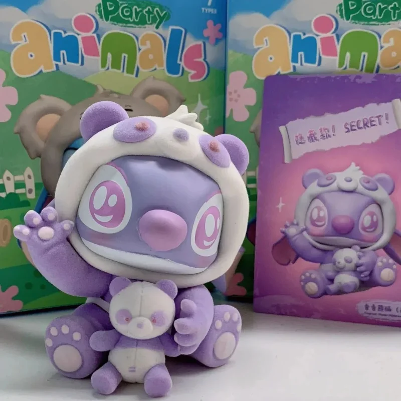 متوفر في المخزون مينيسو ليلو ستيتش سلسلة حفلات الحيوان صندوق أعمى أنيمي الطرفية دمية نموذج سطح المكتب زخرفة الشكل جمع هدية