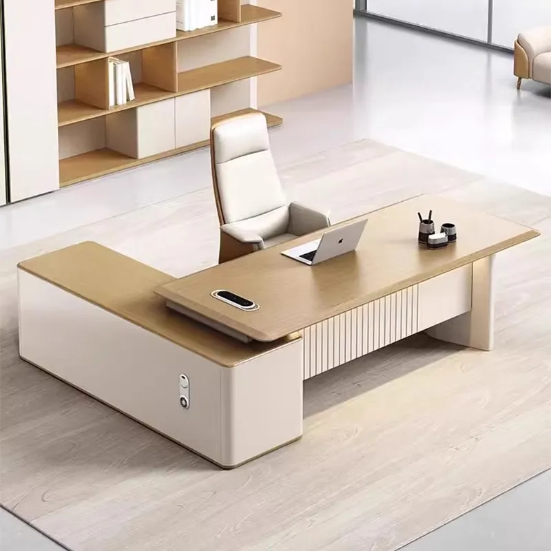 

Bench desk light luxury high sense simple modern boss table