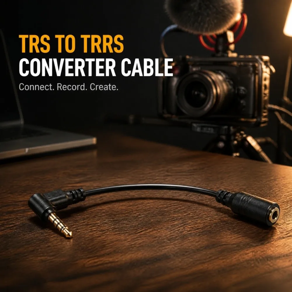 3.5mm Jack Headphone Adapter Connector Plastic 12cm Length Audio Converter Cable Black Lightweight Earphone Adapter Cable
