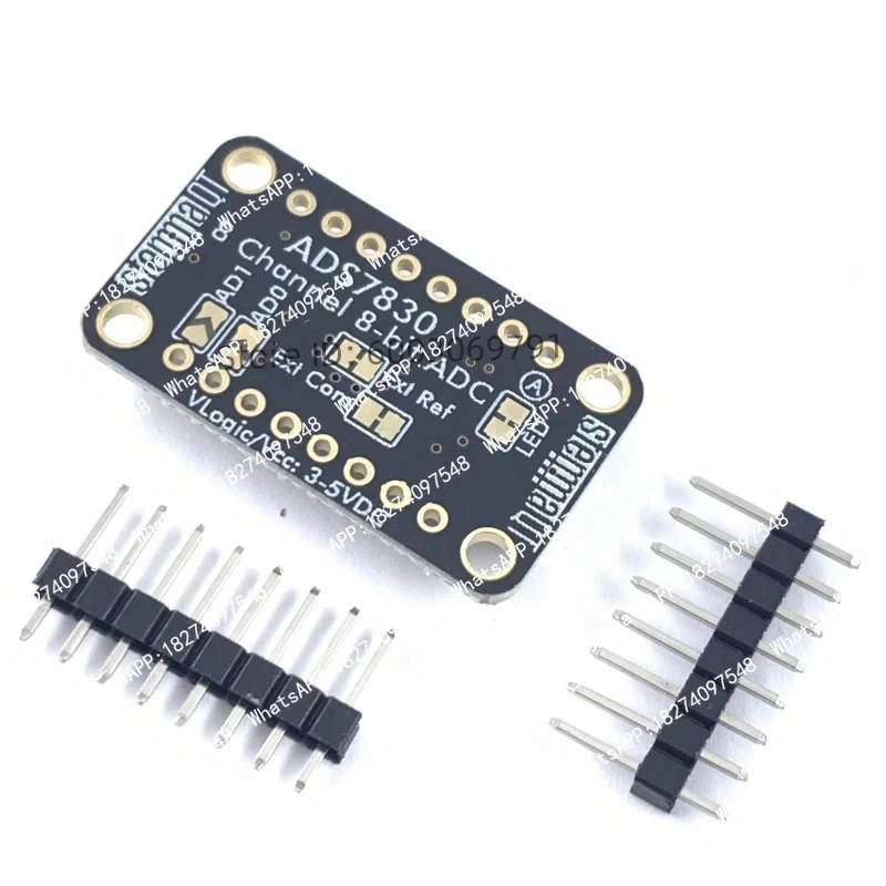 2.7V - 5.5V ADS7830 8-channel 12-bit analog-to-digital converter module, compatible with Stemma Qt Qwiic interface