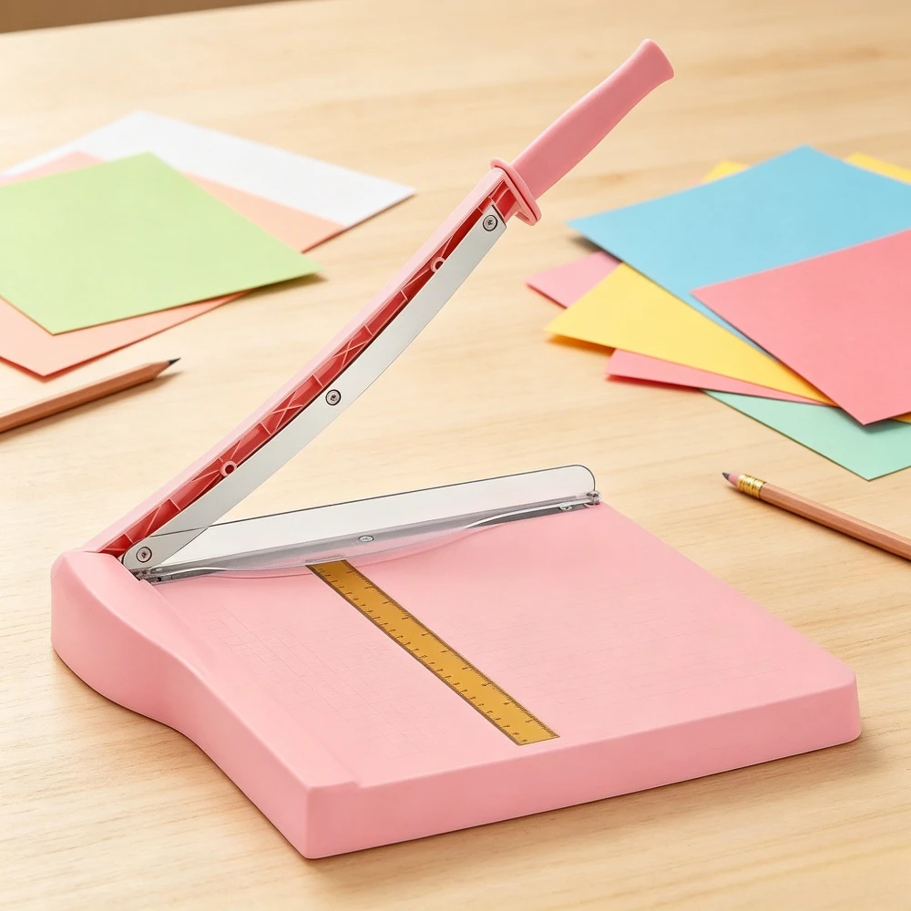 

A4 Portable Paper Cutter Manganese Steel Blade Guillotine Trimmer Office Paper Cutting Machine