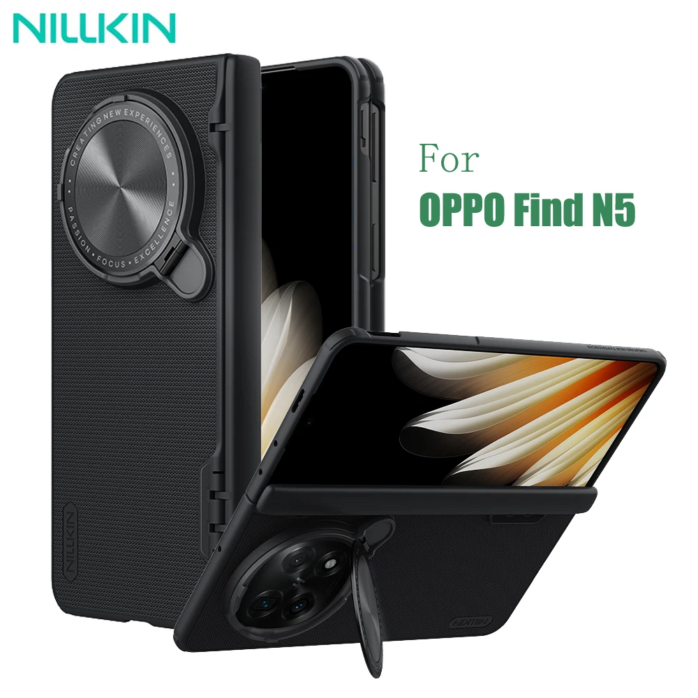 

For OPPO Find N5 Case NILLKIN Frosted Shield Prop Camera Cover Flip-style Lens Holder 180°Folding Cover For OPPO Find N5