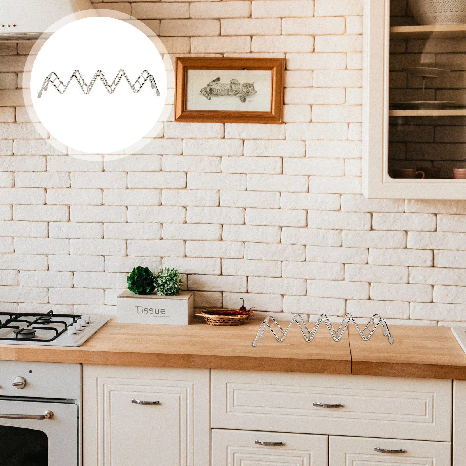 

1Pcs Stainless Steel Mexican Pancake Stand Taco Display Holder Compact Heat Resistant Kitchenware for Home Restaurant Party