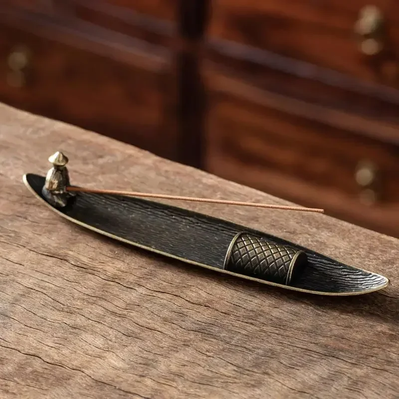 1 قطعة حامل البخور الرماد الماسك أوراق طويلة مبخرة التأمل اكسسوارات الديكور المنزل خشب الصندل الموضوع البخور الموقد