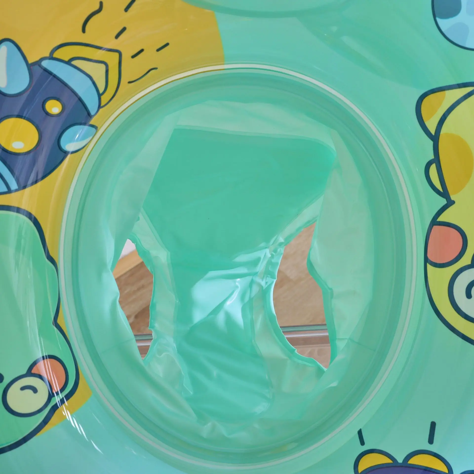 الكرتون الرضع تجمع تعويم طوافة بلاستيكية للسباحة للأطفال طفل مقعد حلقة العائمة مع عجلة القيادة السباحة دائرة الشاطئ لعبة حفلة