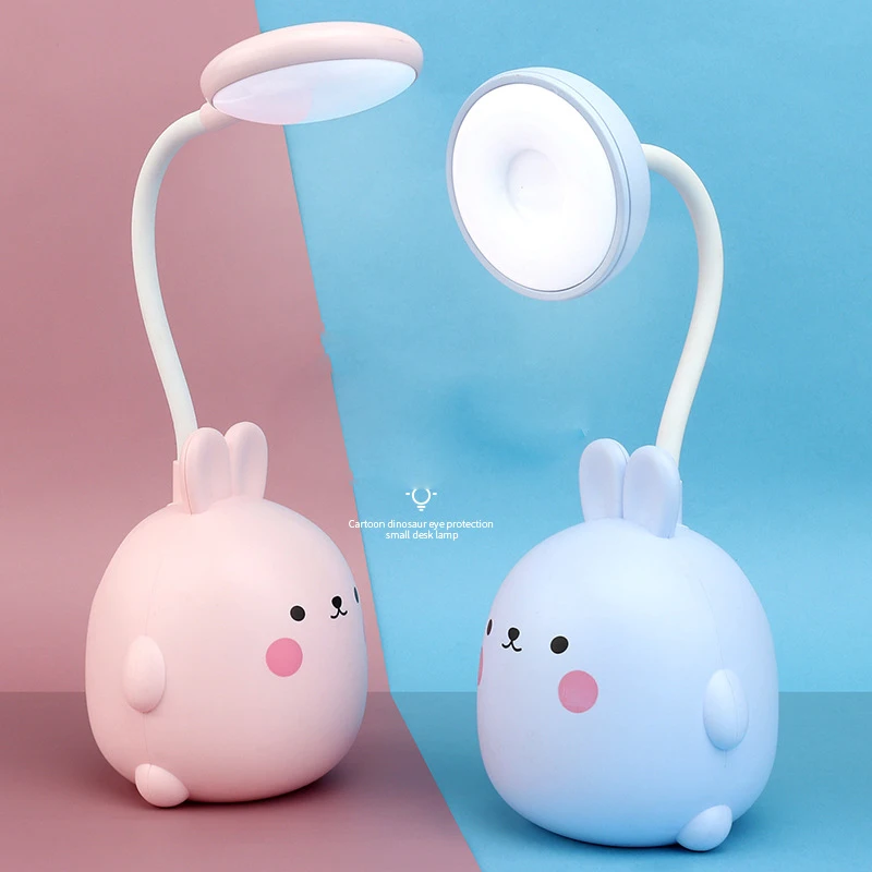 Luz de noche LED USB para bebé y conejo, bonita lámpara de dibujos animados recargable para el hogar y dormitorio, regalo de Navidad, DC 5V