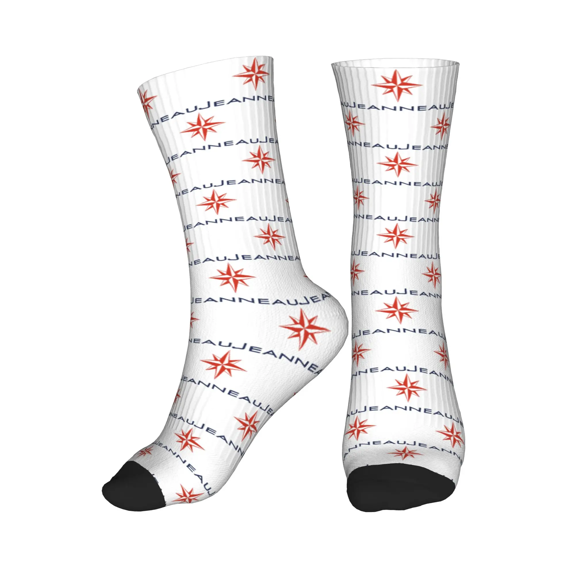 

All Seasons Jeanneau Yachts Sport Middle Tube Socks Sweat Absorbing Crew Socks Casual Stockings for Men Women