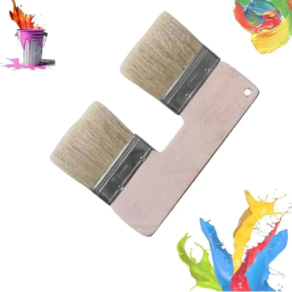 for Acrylic Painting Double Paint Brush DIY Renovation Wall Advertisements Household Supplies Paint Brushes Easy to Use