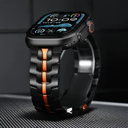 Luxury Stainless Steel For Apple Watch Ultra 3 49MM Metal Band For Iwatch Series 11 10 46MM 9 8 7 6 SE 3 46MM 44MM 42MM Bracelet