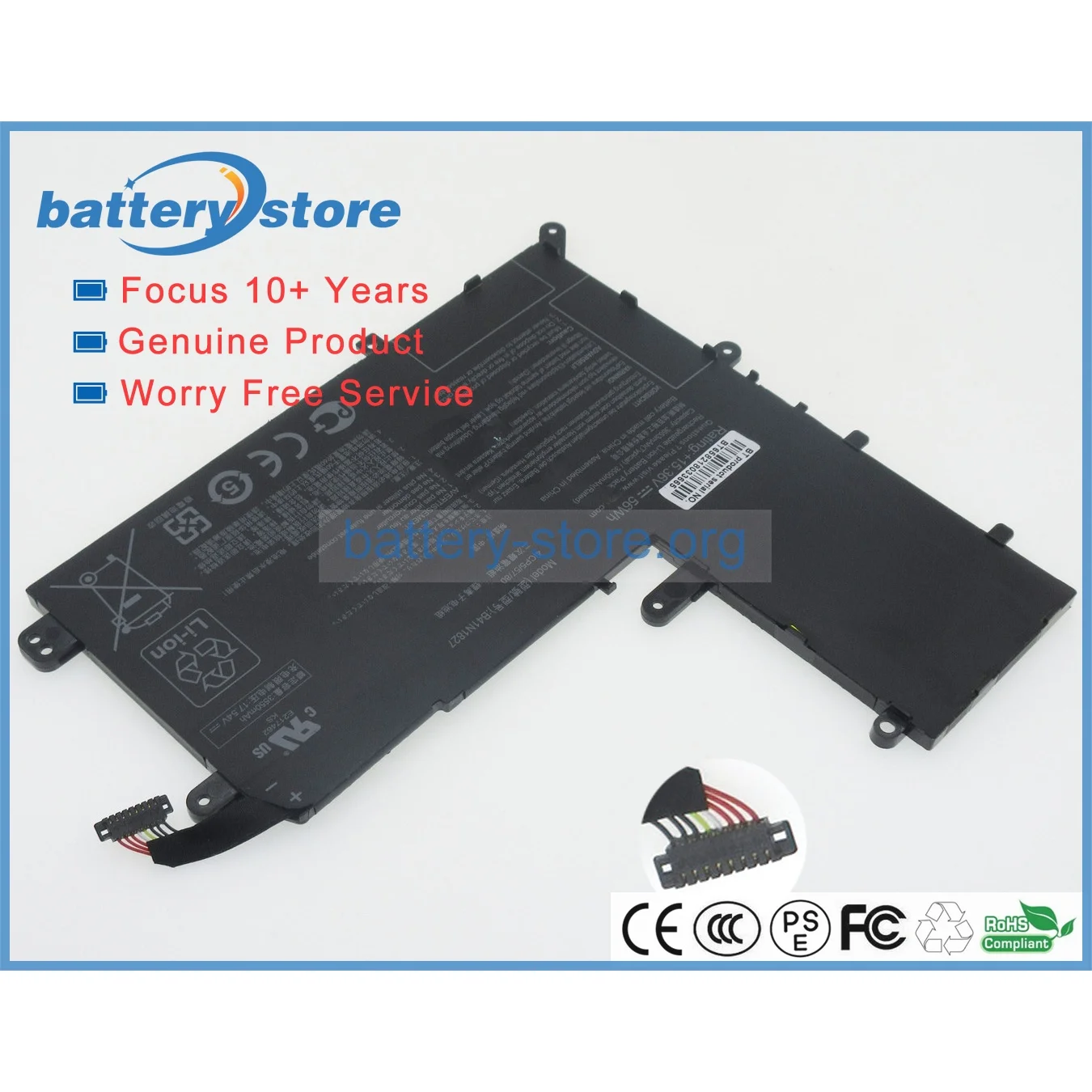 

Genuine 15.36V, 3653mAh, 56W battery 0B200-03070200 , B41N1827 for ASUS ZenBook Flip 15 UX562FD , UX562FA