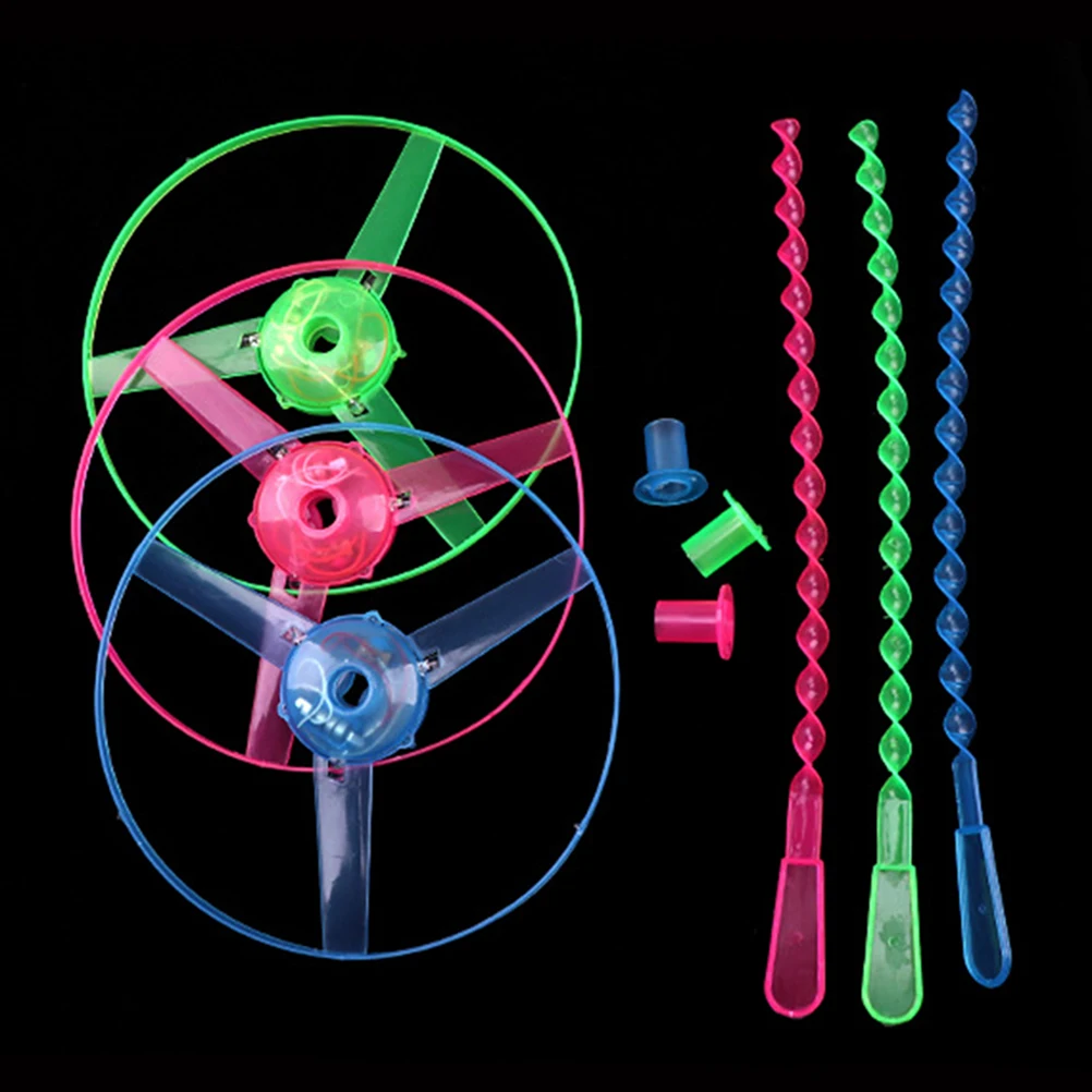 5pcs Led Flying Dragonfly Rotating Kids Parent-Child Interaction Portable Gift Included (Random