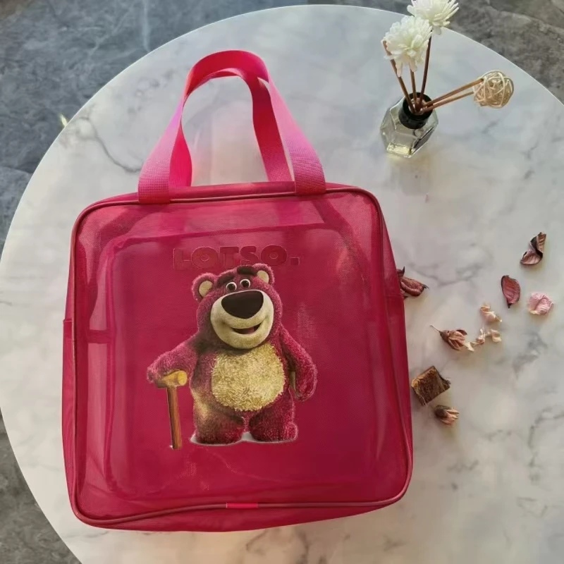 Pero Store  Cartoon Bear Printed Portable Waterproof Storage Wash Bag